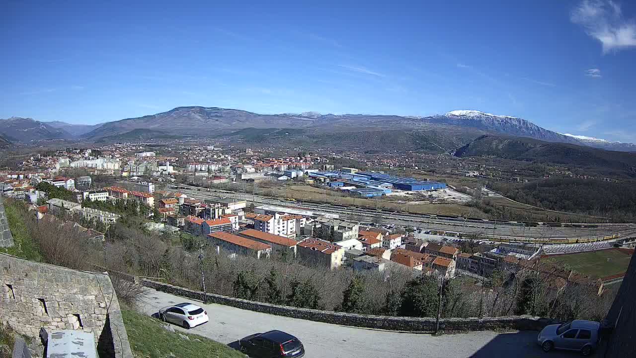 Knin  Skyline from Knin Castle Live Cam - Knin, Šibenik-Knin, Croatia