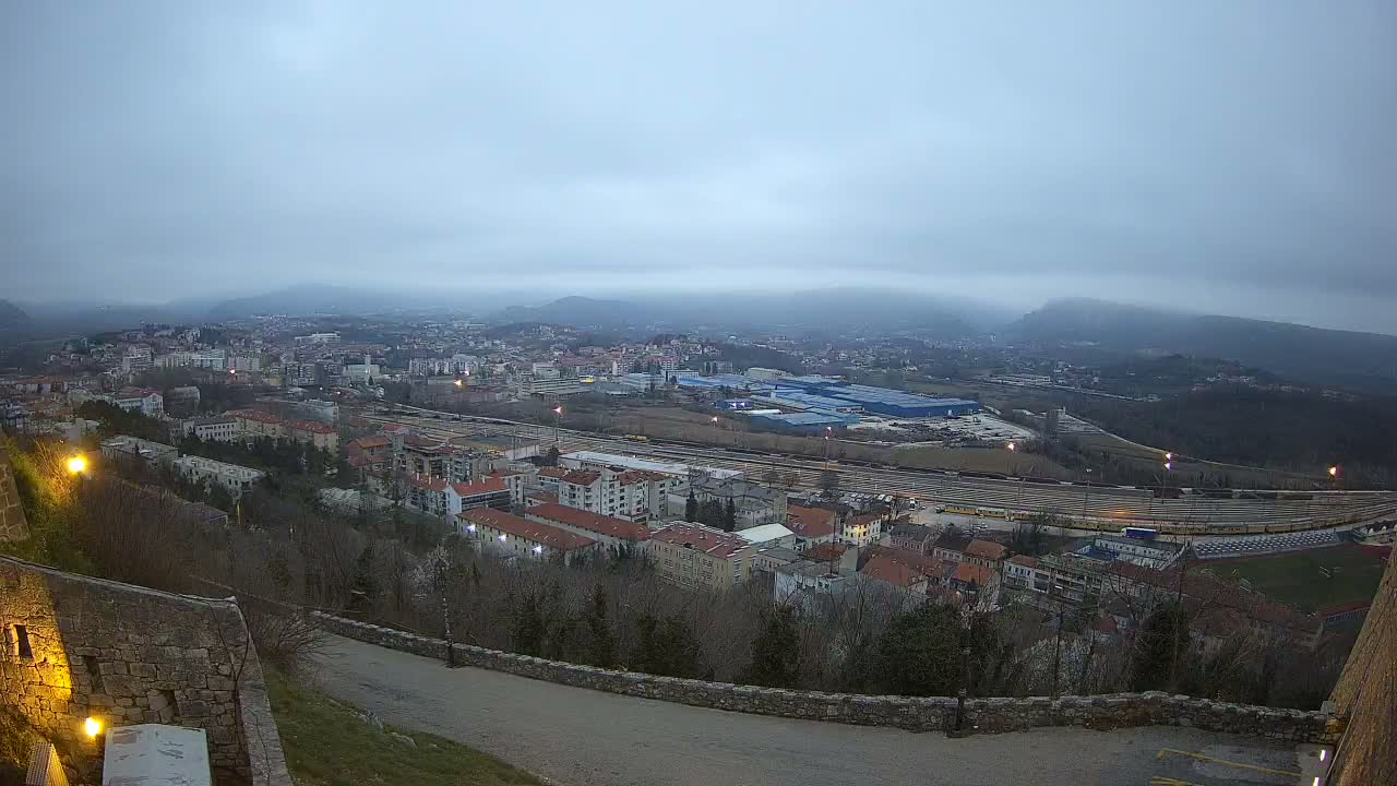 Knin  Skyline from Knin Castle Live Cam - Knin, Šibenik-Knin, Croatia