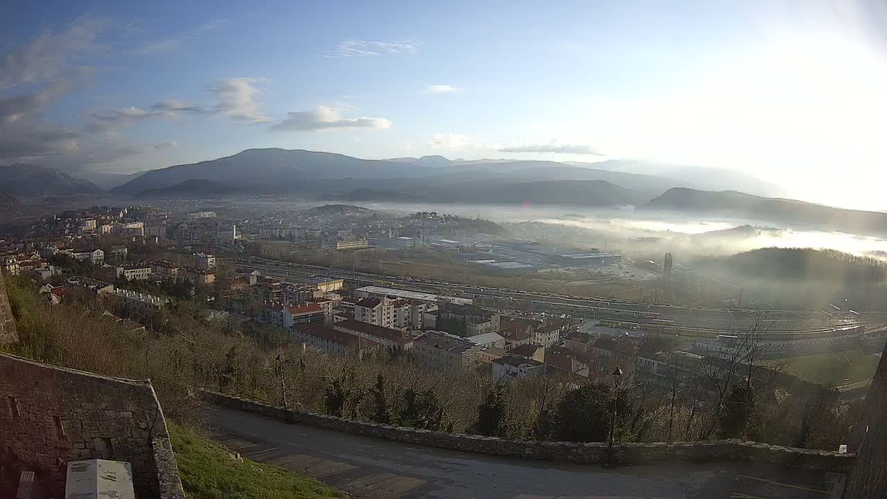 Knin  Skyline from Knin Castle Live Cam - Knin, Šibenik-Knin, Croatia