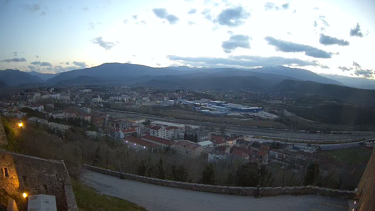 Knin  Skyline from Knin Castle Live Cam - Knin, Šibenik-Knin, Croatia