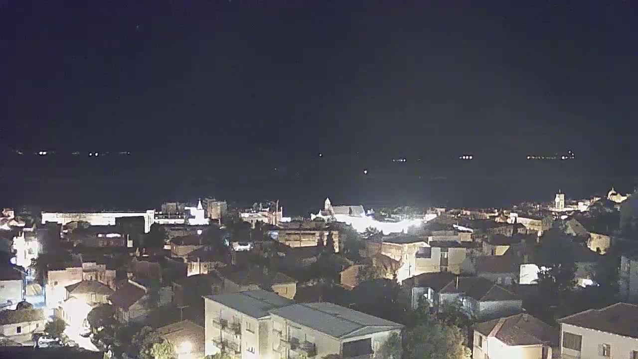 Šibenik City & Adriatic Dalmatia Coast Skyline Live Cam - Sibenik, Šibenik-Knin, Croatia