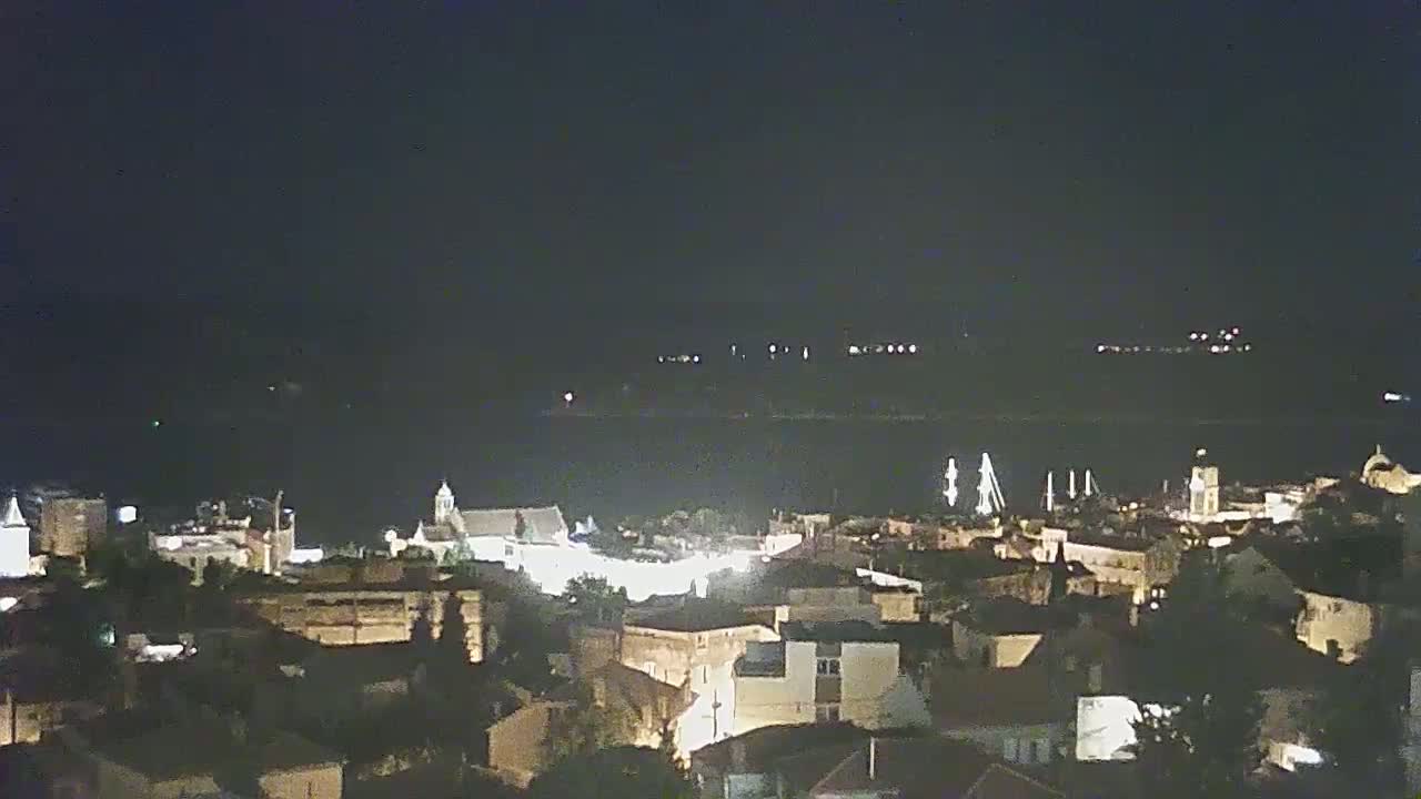 Šibenik City & Adriatic Dalmatia Coast Skyline Live Cam - Sibenik, Šibenik-Knin, Croatia