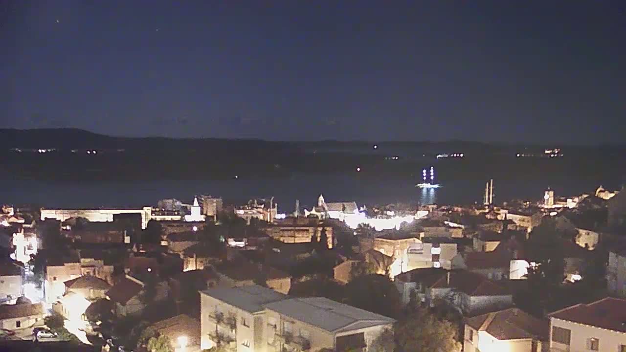 Šibenik City & Adriatic Dalmatia Coast Skyline Live Cam - Sibenik, Šibenik-Knin, Croatia