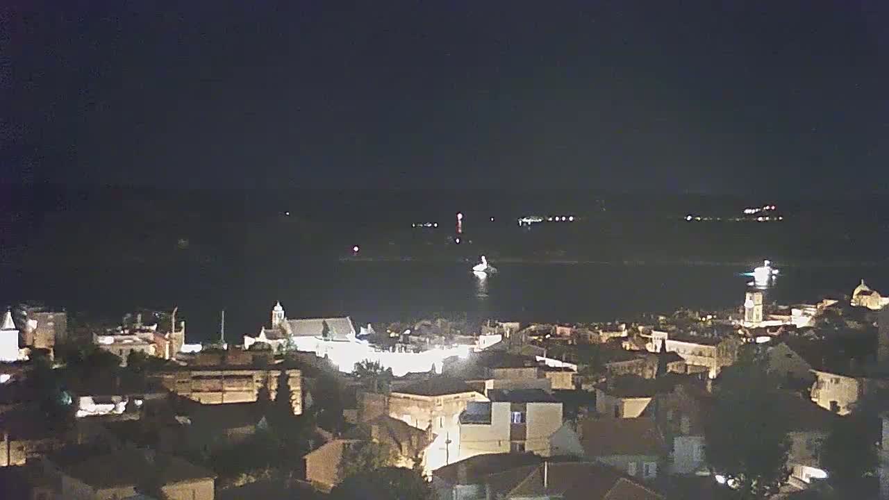 Šibenik City & Adriatic Dalmatia Coast Skyline Live Cam - Sibenik, Šibenik-Knin, Dalmatia, Croatia