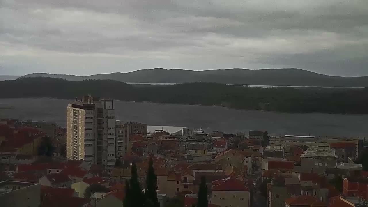 Šibenik City & Adriatic Dalmatia Coast Skyline Live Cam - Sibenik, Šibenik-Knin, Croatia