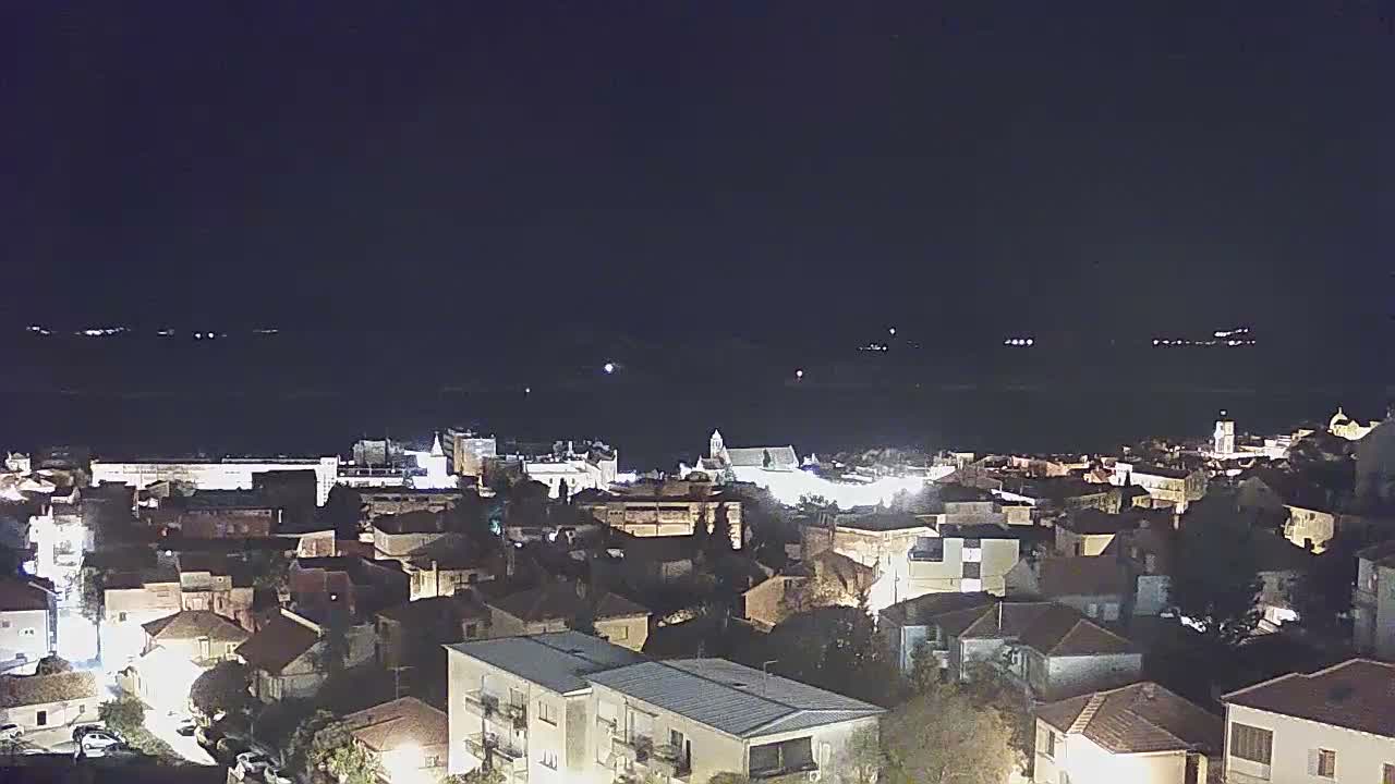 Šibenik City & Adriatic Dalmatia Coast Skyline Live Cam - Sibenik, Šibenik-Knin, Dalmatia, Croatia