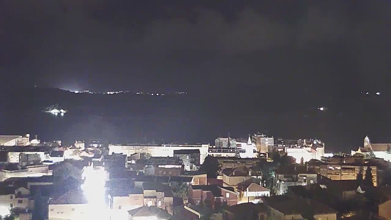 Šibenik City & Adriatic Dalmatia Coast Skyline Live Cam - Sibenik, Šibenik-Knin, Dalmatia, Croatia