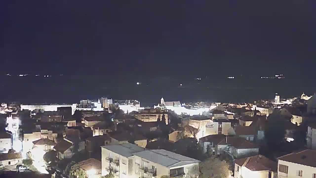 Šibenik City & Adriatic Dalmatia Coast Skyline Live Cam - Sibenik, Šibenik-Knin, Dalmatia, Croatia