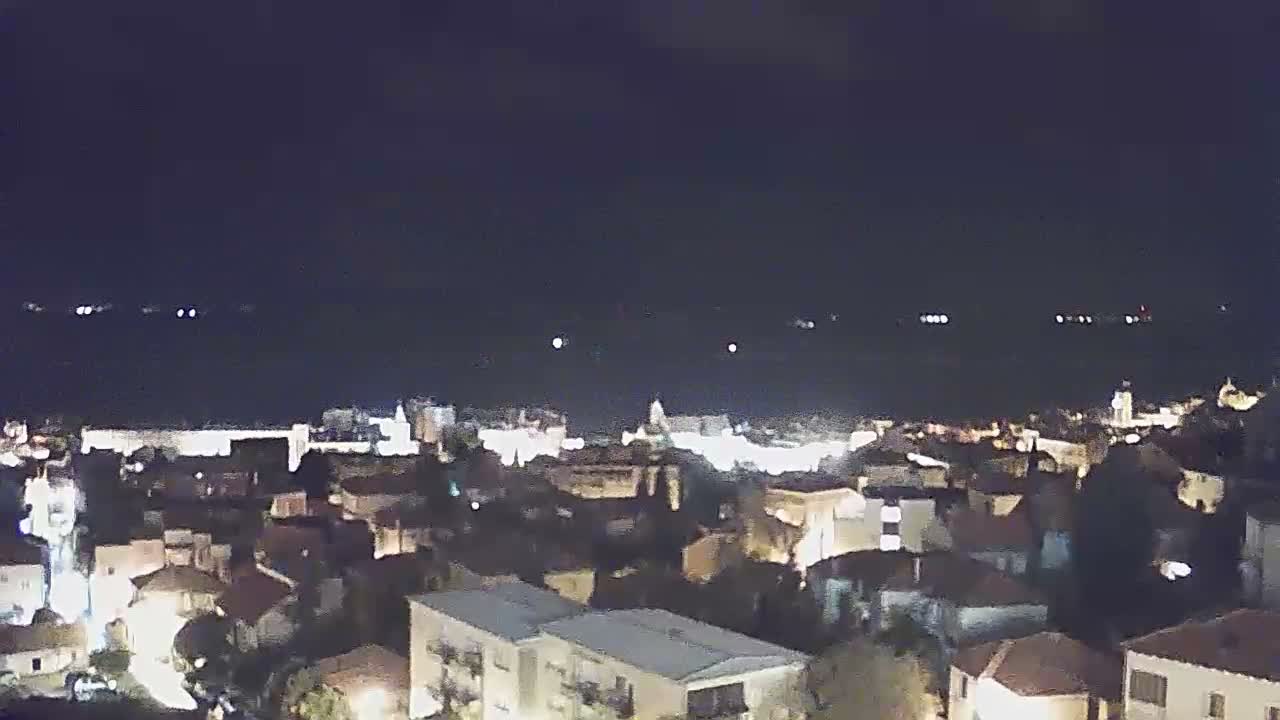 Šibenik City & Adriatic Dalmatia Coast Skyline Live Cam - Sibenik, Šibenik-Knin, Dalmatia, Croatia