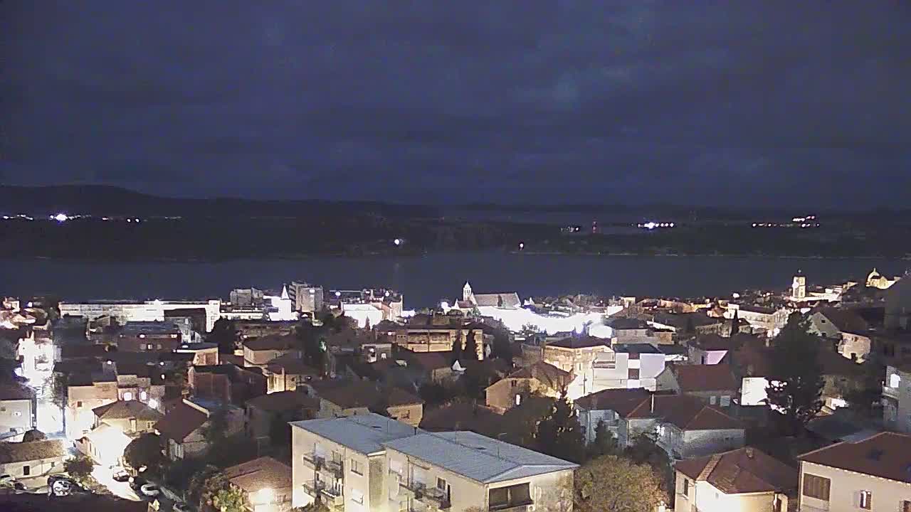 Šibenik City & Adriatic Dalmatia Coast Skyline Live Cam - Sibenik, Šibenik-Knin, Dalmatia, Croatia