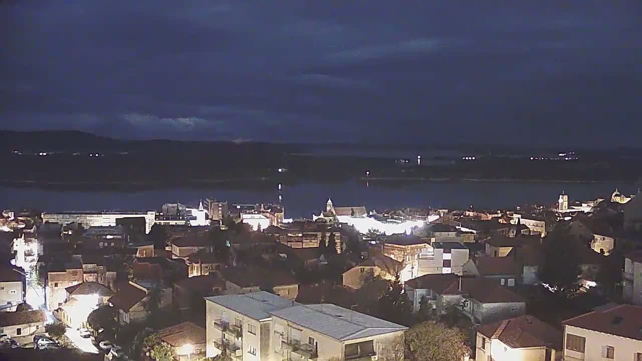 Šibenik City & Adriatic Dalmatia Coast Skyline Live Cam - Sibenik, Šibenik-Knin, Dalmatia, Croatia