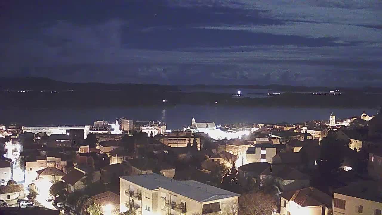 Šibenik City & Adriatic Dalmatia Coast Skyline Live Cam - Sibenik, Šibenik-Knin, Dalmatia, Croatia