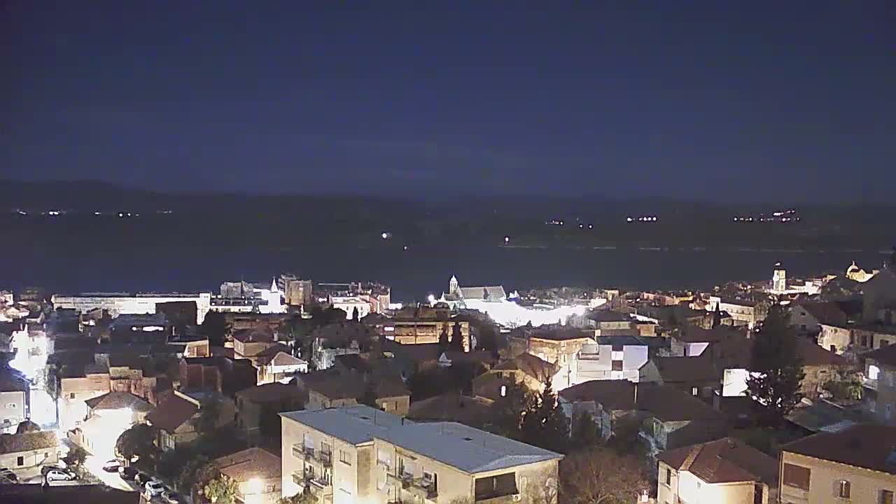 Šibenik City & Adriatic Dalmatia Coast Skyline Live Cam - Sibenik, Šibenik-Knin, Dalmatia, Croatia