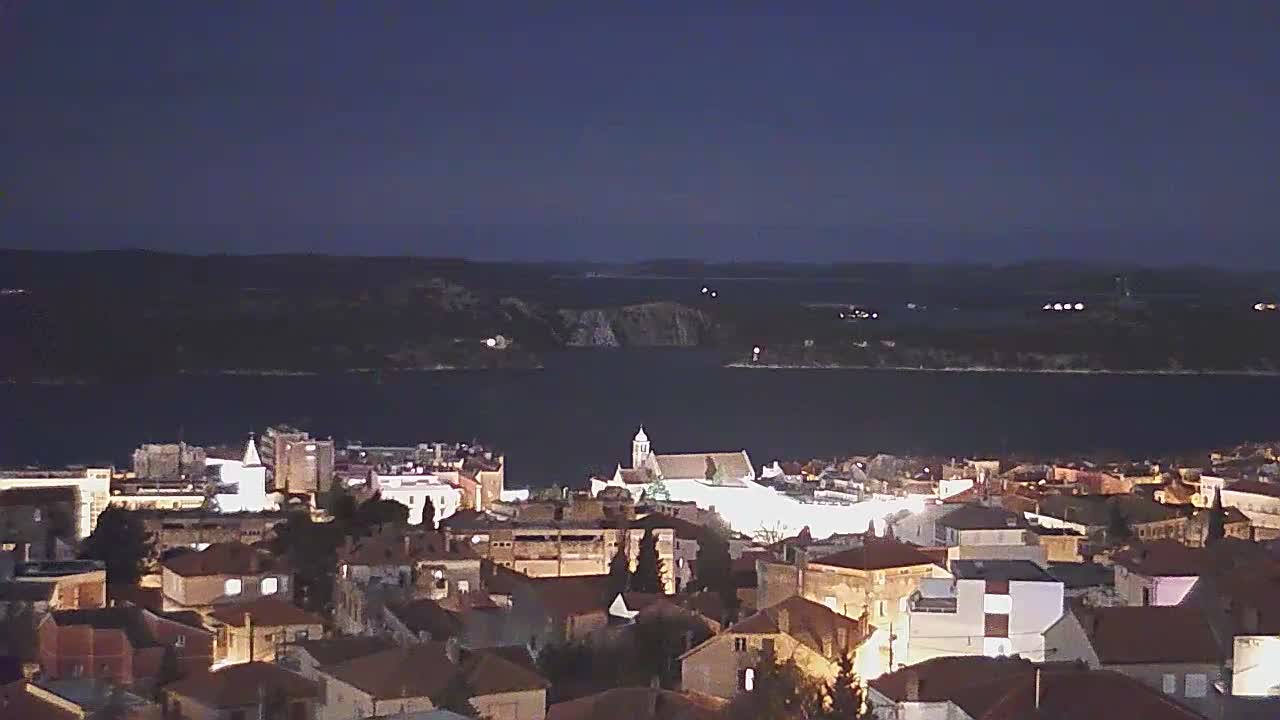 Šibenik City & Adriatic Dalmatia Coast Skyline Live Cam - Sibenik, Šibenik-Knin, Dalmatia, Croatia