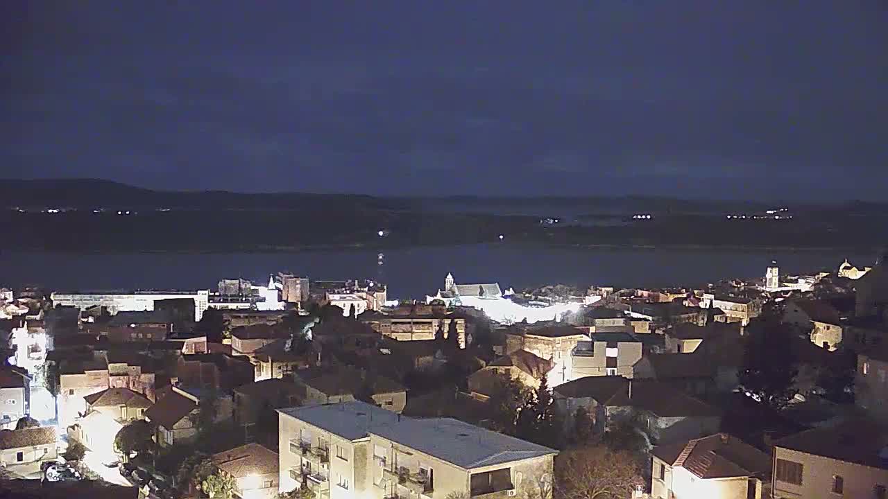 Šibenik City & Adriatic Dalmatia Coast Skyline Live Cam - Sibenik, Šibenik-Knin, Dalmatia, Croatia