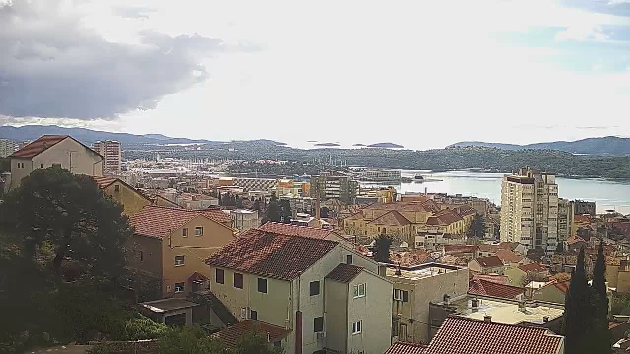 Šibenik City & Adriatic Dalmatia Coast Skyline Live Cam - Sibenik, Šibenik-Knin, Dalmatia, Croatia
