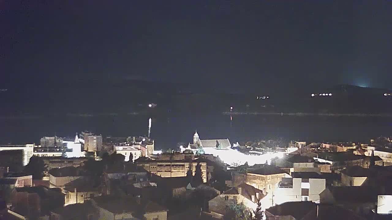 Šibenik City & Adriatic Dalmatia Coast Skyline Live Cam - Sibenik, Šibenik-Knin, Dalmatia, Croatia