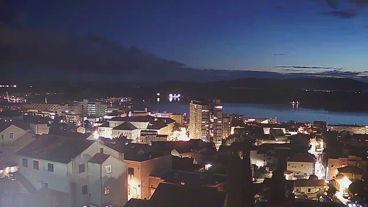 Šibenik City & Adriatic Dalmatia Coast Skyline Live Cam - Sibenik, Šibenik-Knin, Dalmatia, Croatia