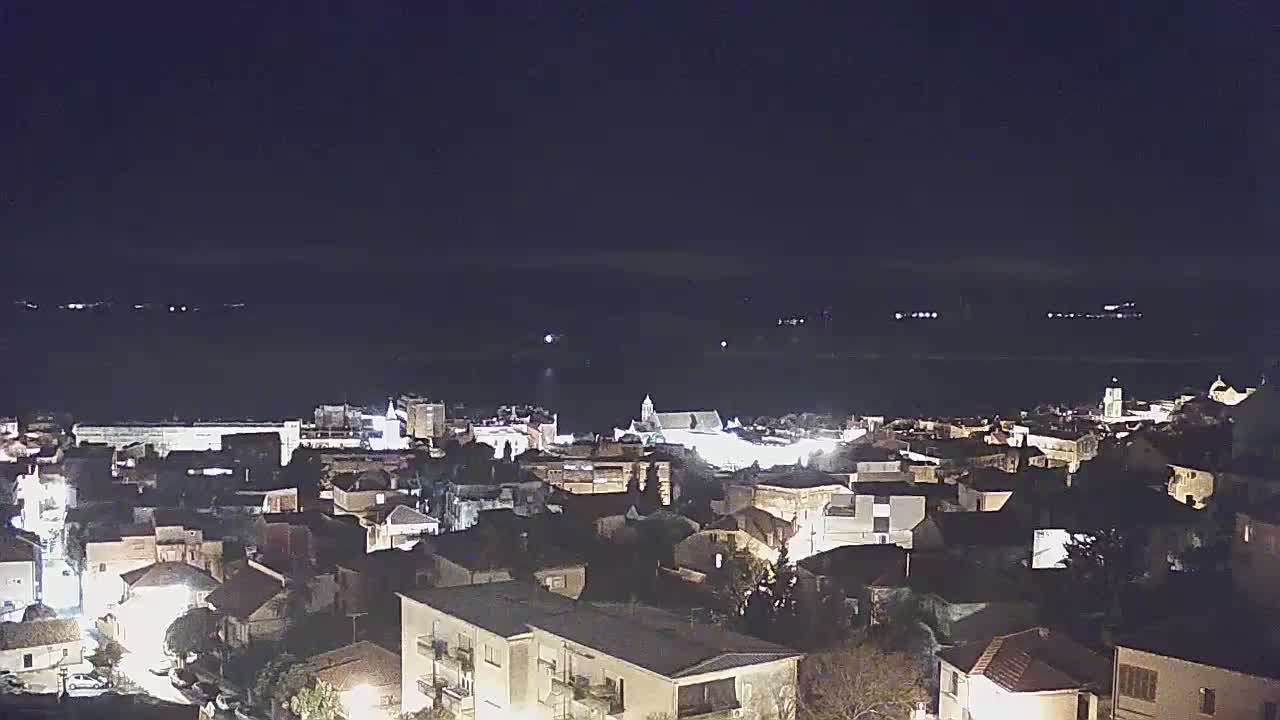Šibenik City & Adriatic Dalmatia Coast Skyline Live Cam - Sibenik, Šibenik-Knin, Dalmatia, Croatia