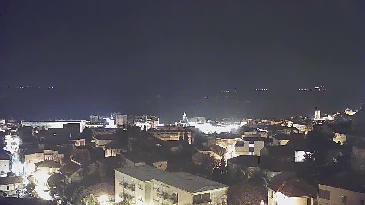 Šibenik City & Adriatic Dalmatia Coast Skyline Live Cam - Sibenik, Šibenik-Knin, Dalmatia, Croatia