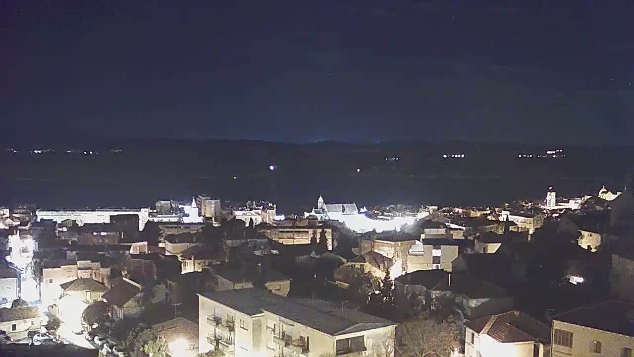 Šibenik City & Adriatic Dalmatia Coast Skyline Live Cam - Sibenik, Šibenik-Knin, Dalmatia, Croatia