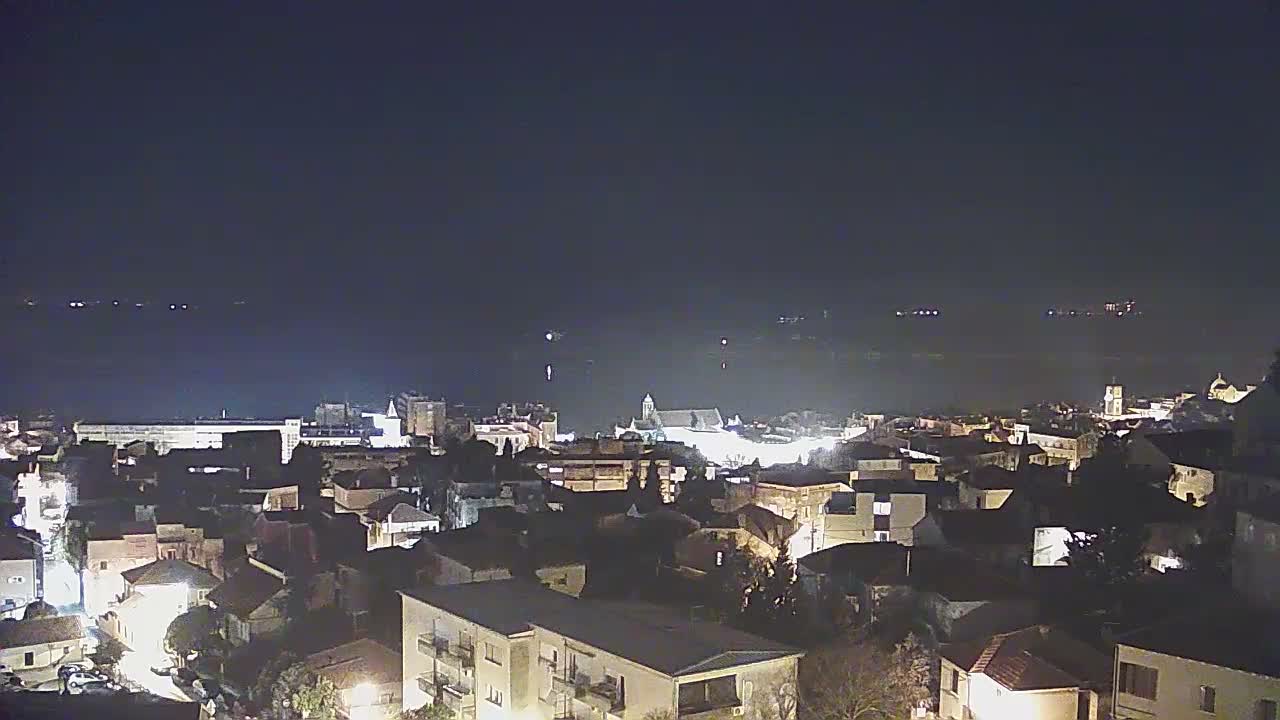 Šibenik City & Adriatic Dalmatia Coast Skyline Live Cam - Sibenik, Šibenik-Knin, Dalmatia, Croatia