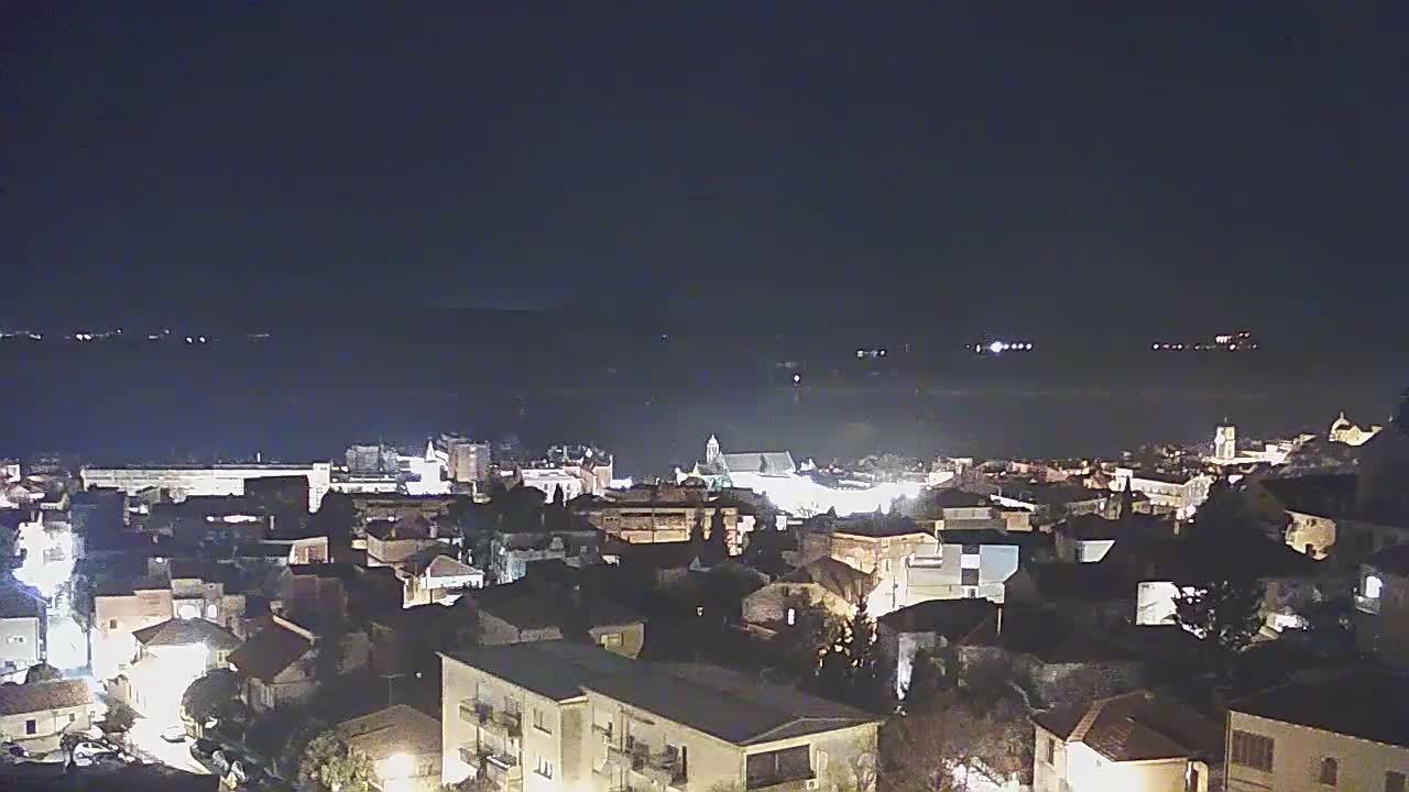 Šibenik City & Adriatic Dalmatia Coast Skyline Live Cam - Sibenik, Šibenik-Knin, Dalmatia, Croatia