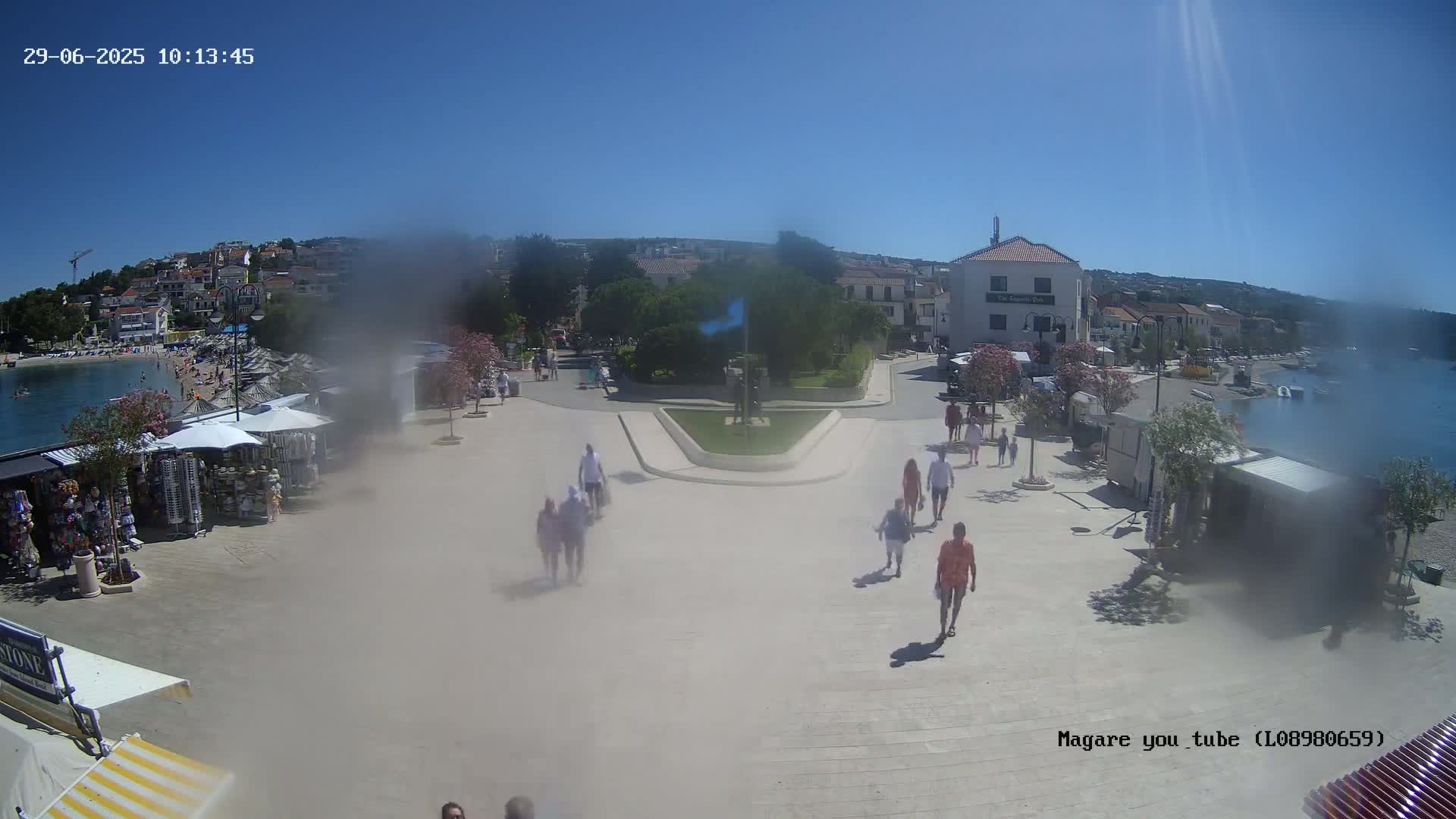 Primošten Town & Adriatic Coast Live Cam - Primosten, Općina Primošten, Šibenik-Knin, Croatia