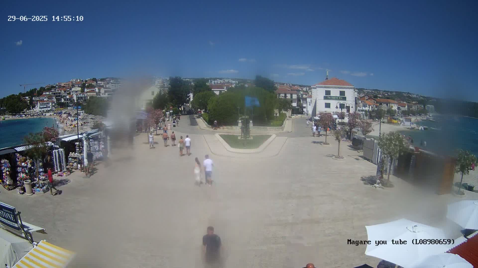 Primošten Town & Adriatic Coast Live Cam - Primosten, Općina Primošten, Šibenik-Knin, Croatia