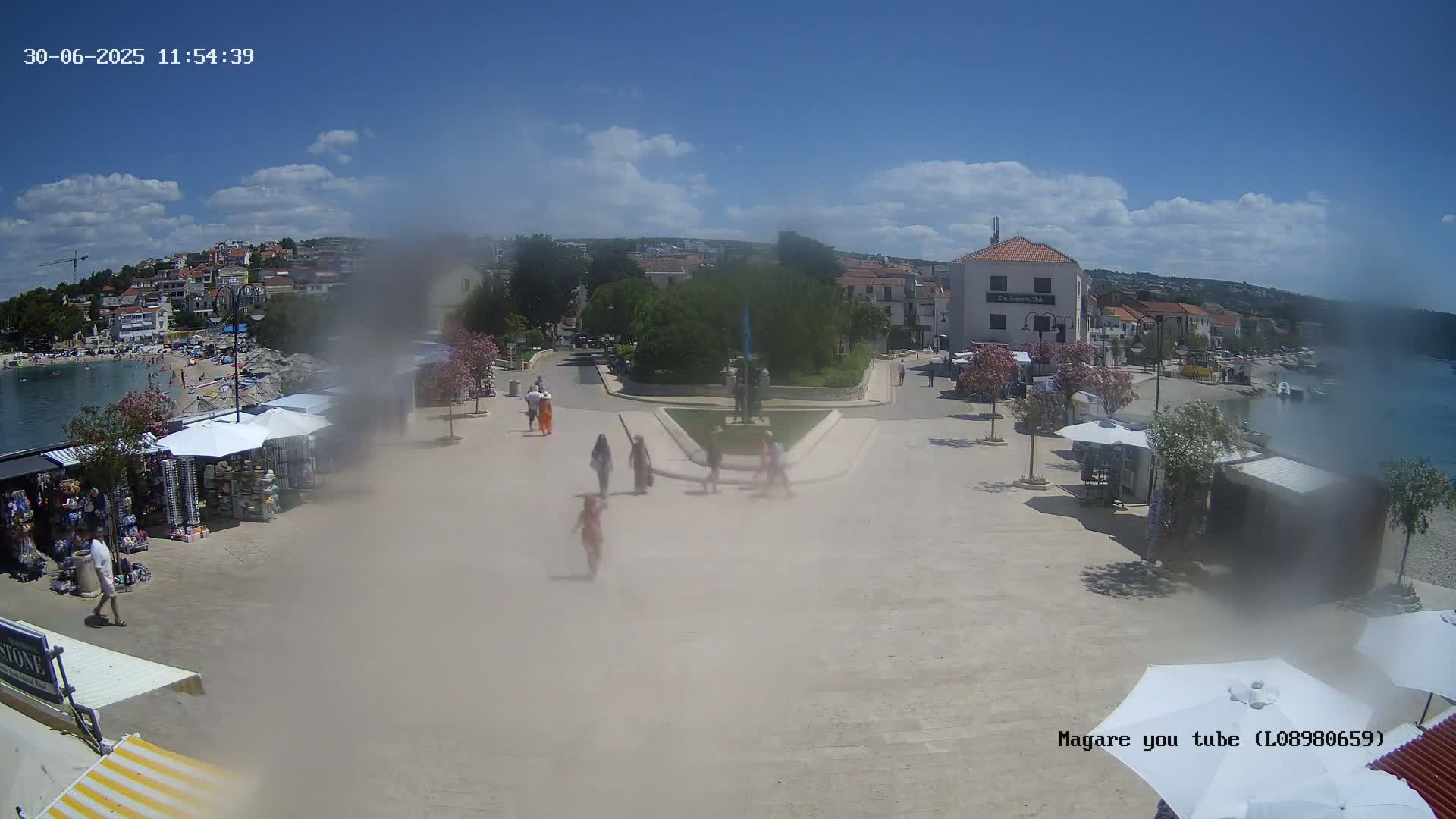 Primošten Town & Adriatic Coast Live Cam - Primosten, Općina Primošten, Šibenik-Knin, Croatia