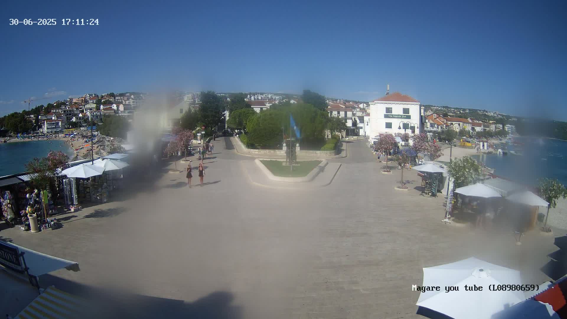 Primošten Town & Adriatic Coast Live Cam - Primosten, Općina Primošten, Šibenik-Knin, Croatia