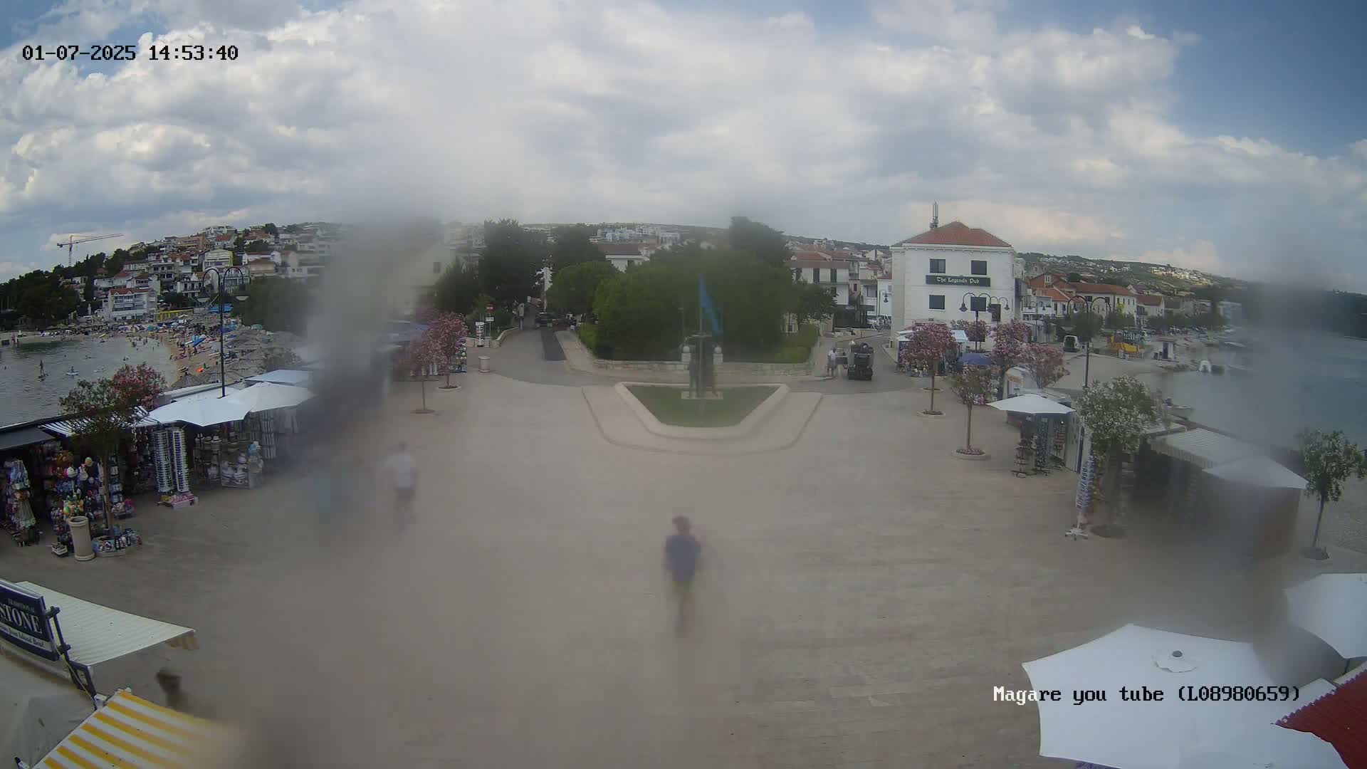 Primošten Town & Adriatic Coast Live Cam - Primosten, Općina Primošten, Šibenik-Knin, Croatia