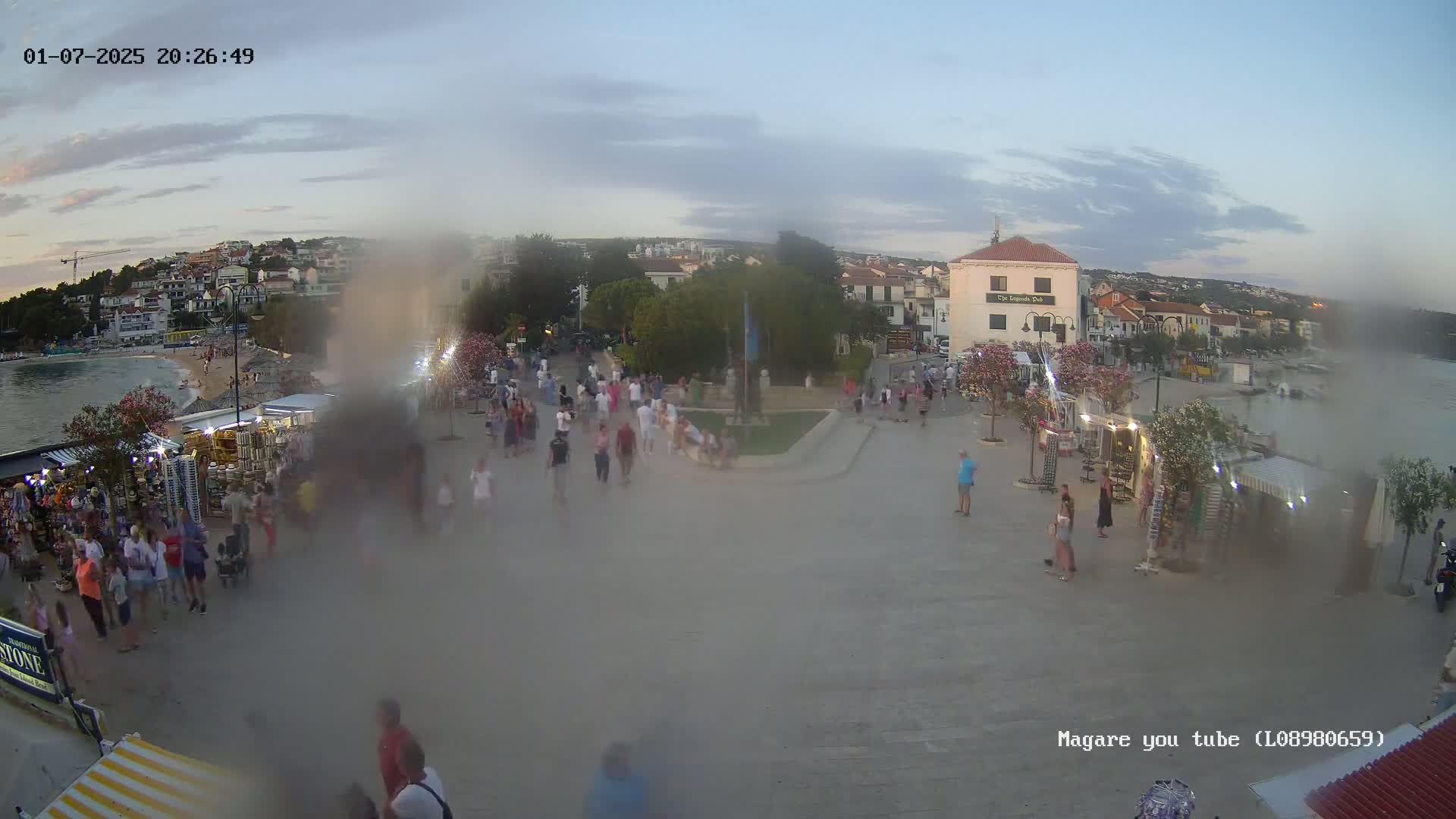 Primošten Town & Adriatic Coast Live Cam - Primosten, Općina Primošten, Šibenik-Knin, Croatia