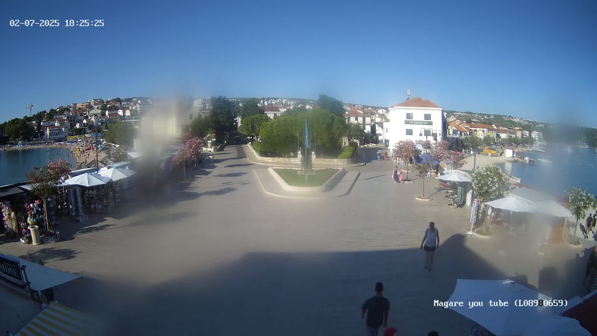 Primošten Town & Adriatic Coast Live Cam - Primosten, Općina Primošten, Šibenik-Knin, Croatia