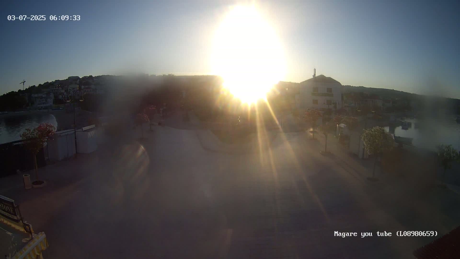 Primošten Town & Adriatic Coast Live Cam - Primosten, Općina Primošten, Šibenik-Knin, Croatia