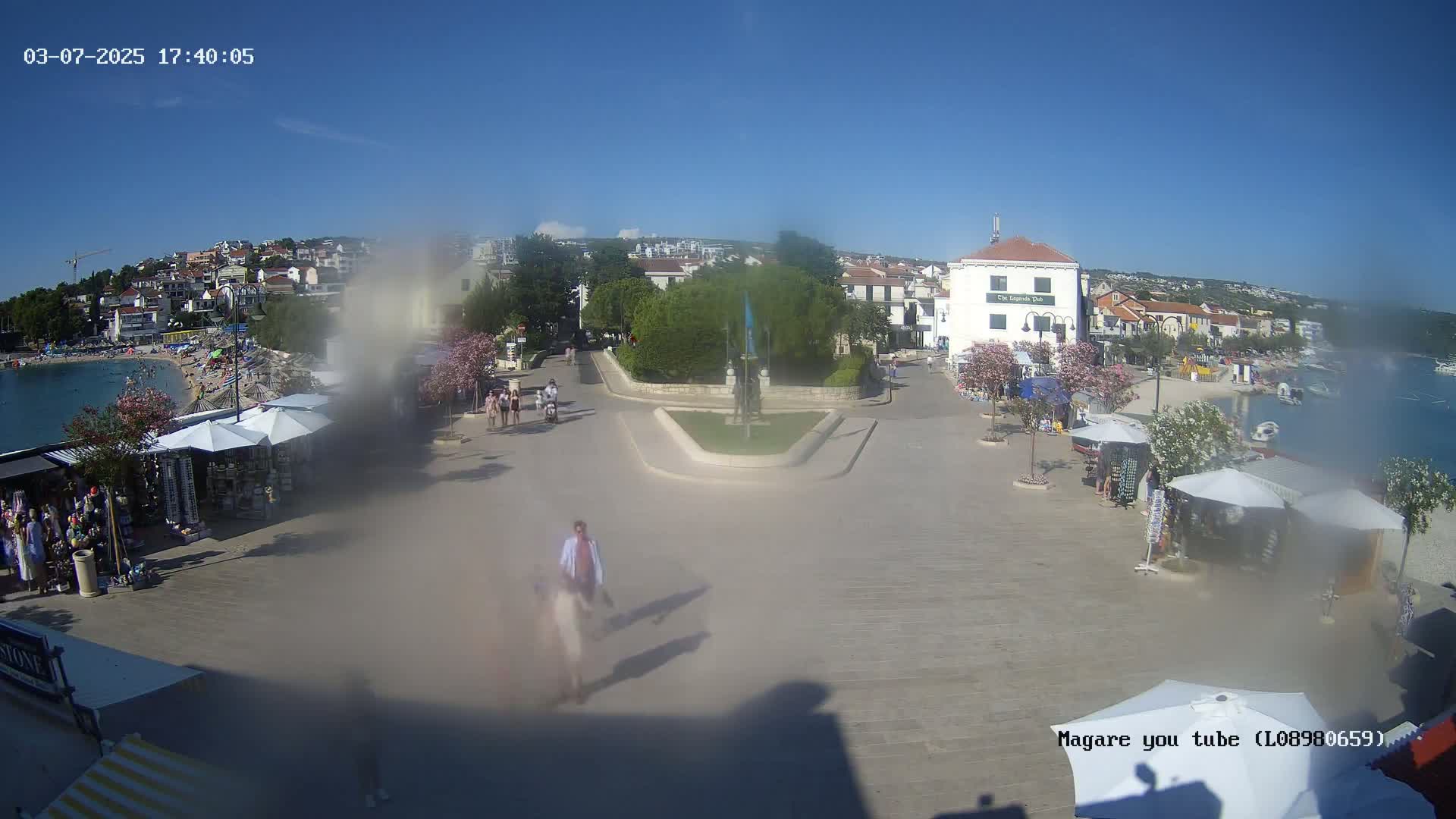 Primošten Town & Adriatic Coast Live Cam - Primosten, Općina Primošten, Šibenik-Knin, Croatia
