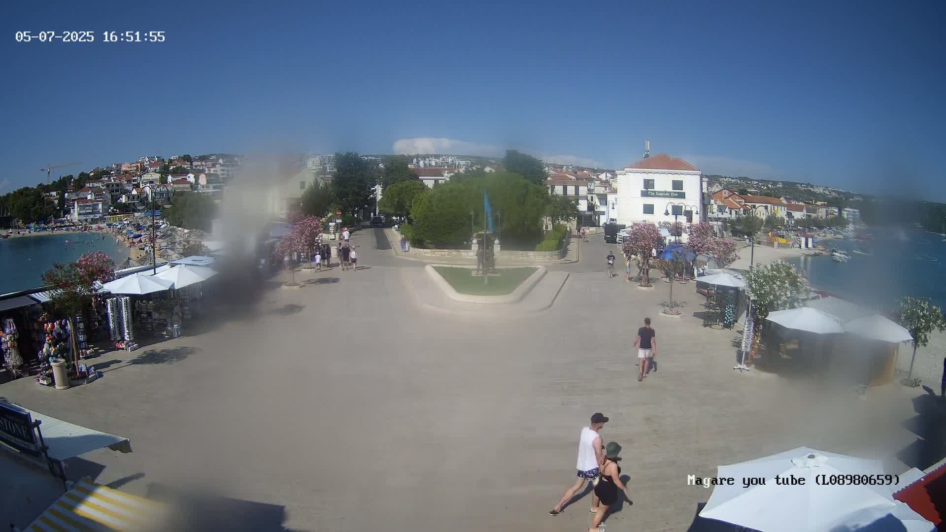 Primošten Town & Adriatic Coast Live Cam - Primosten, Općina Primošten, Šibenik-Knin, Croatia