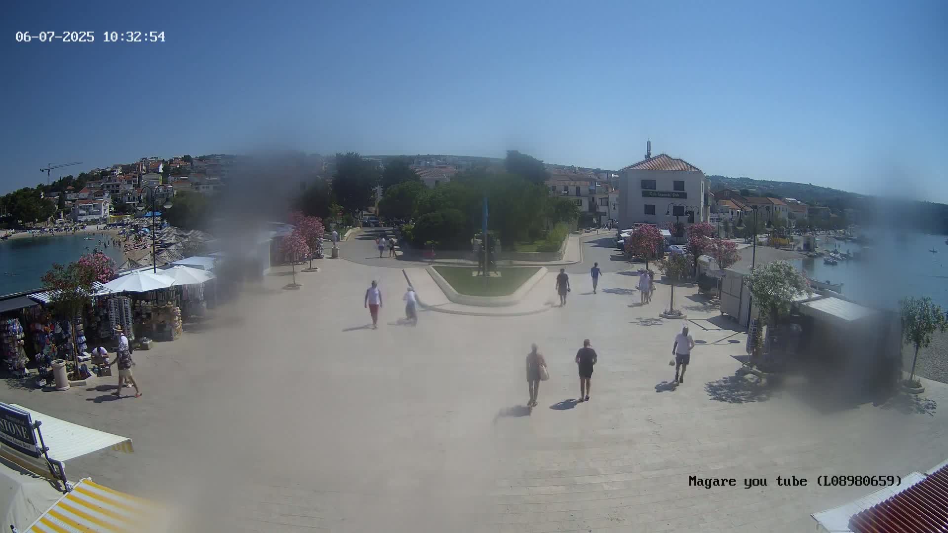 Primošten Town & Adriatic Coast Live Cam - Primosten, Općina Primošten, Šibenik-Knin, Croatia