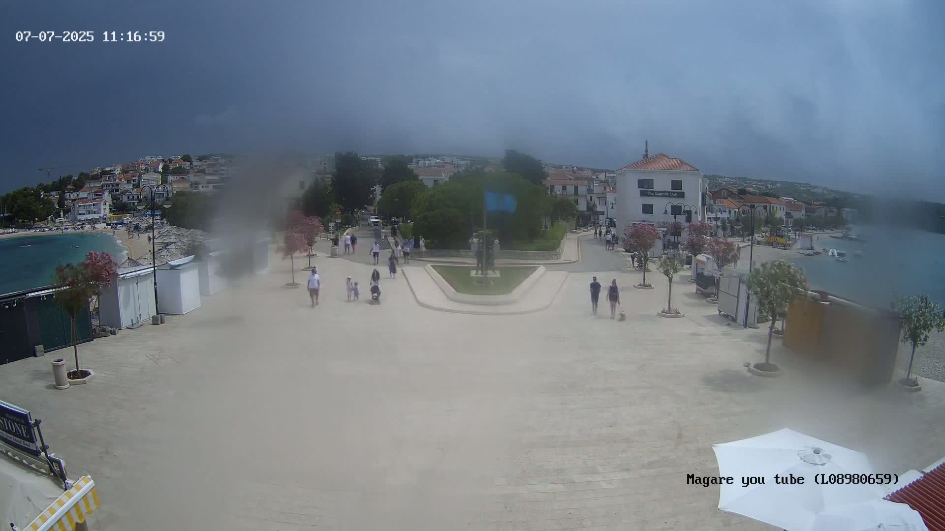 Primošten Town & Adriatic Coast Live Cam - Primosten, Općina Primošten, Šibenik-Knin, Croatia