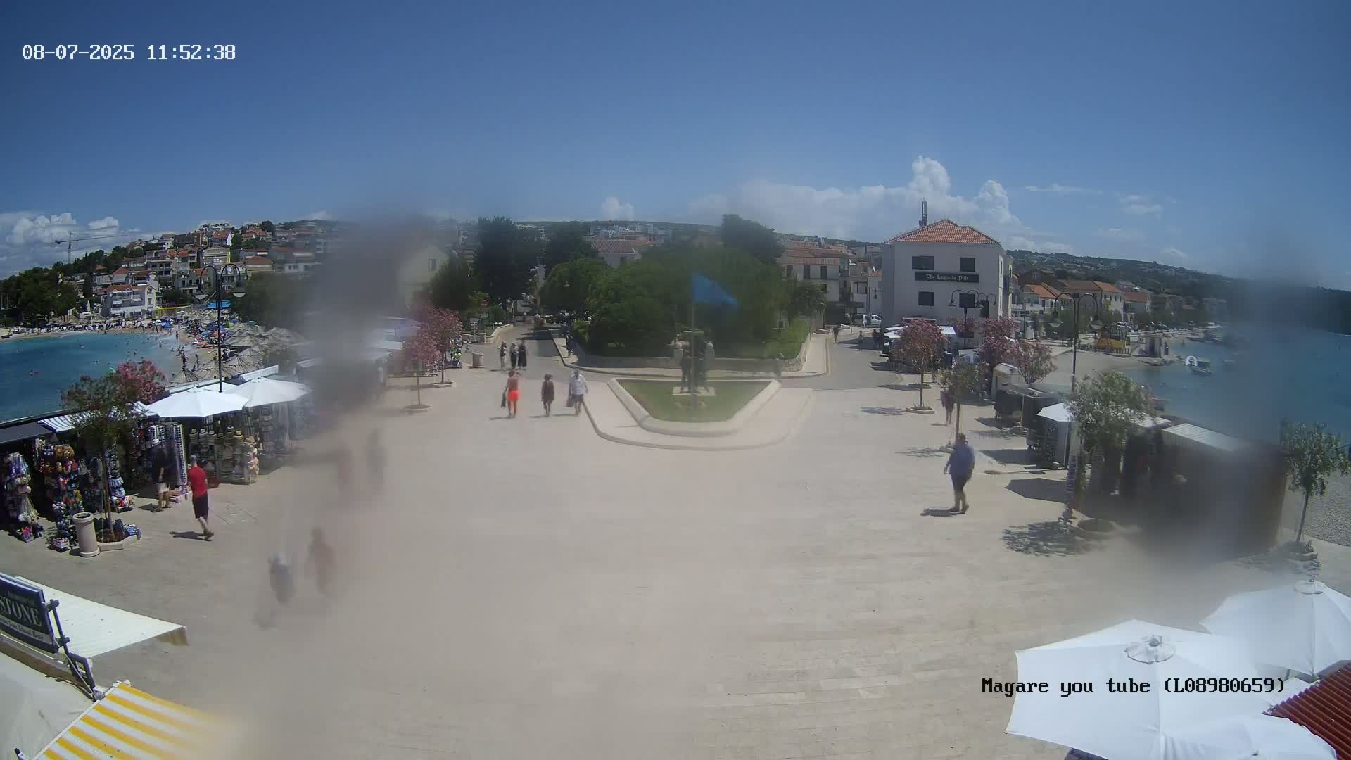 Primošten Town & Adriatic Coast Live Cam - Primosten, Općina Primošten, Šibenik-Knin, Croatia