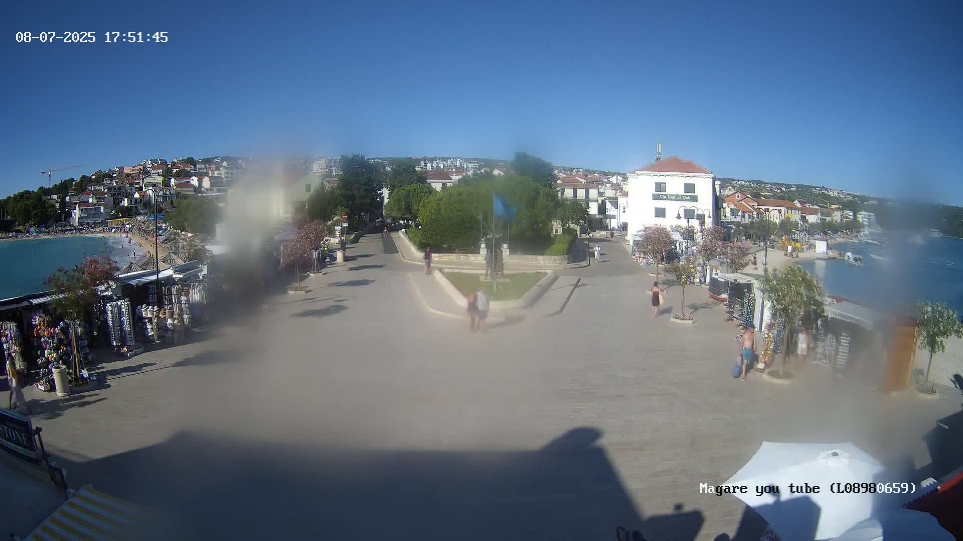 Primošten Town & Adriatic Coast Live Cam - Primosten, Općina Primošten, Šibenik-Knin, Croatia