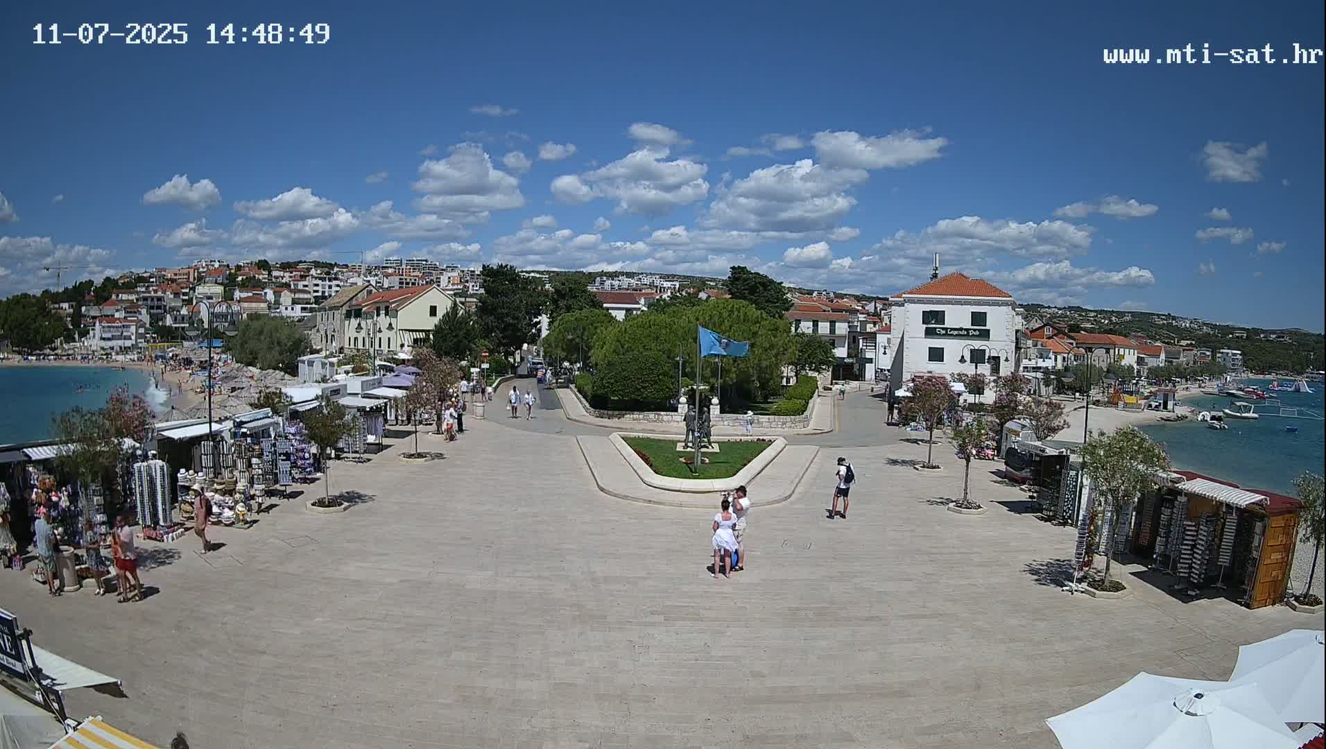 Primošten Town & Adriatic Coast Live Cam - Primosten, Općina Primošten, Šibenik-Knin, Croatia