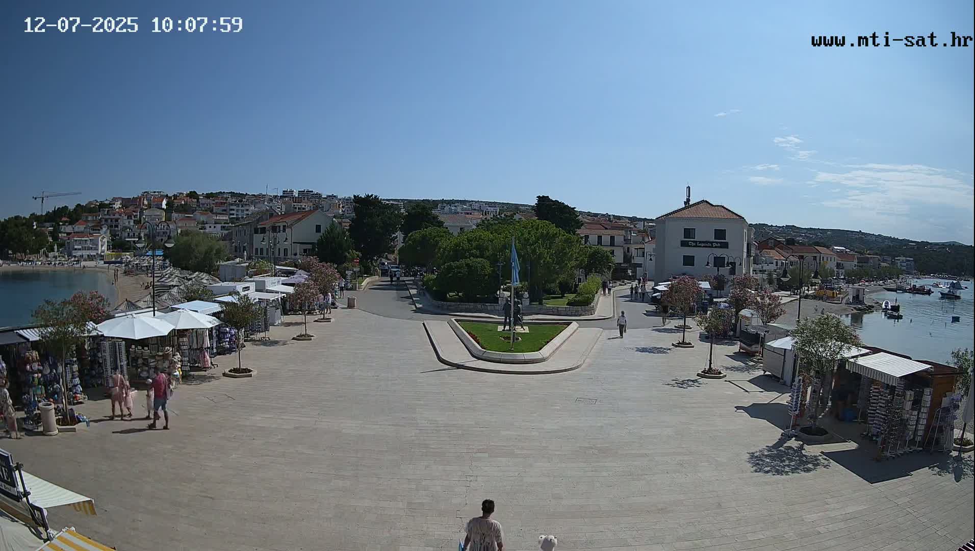 Primošten Town & Adriatic Coast Live Cam - Primosten, Općina Primošten, Šibenik-Knin, Croatia
