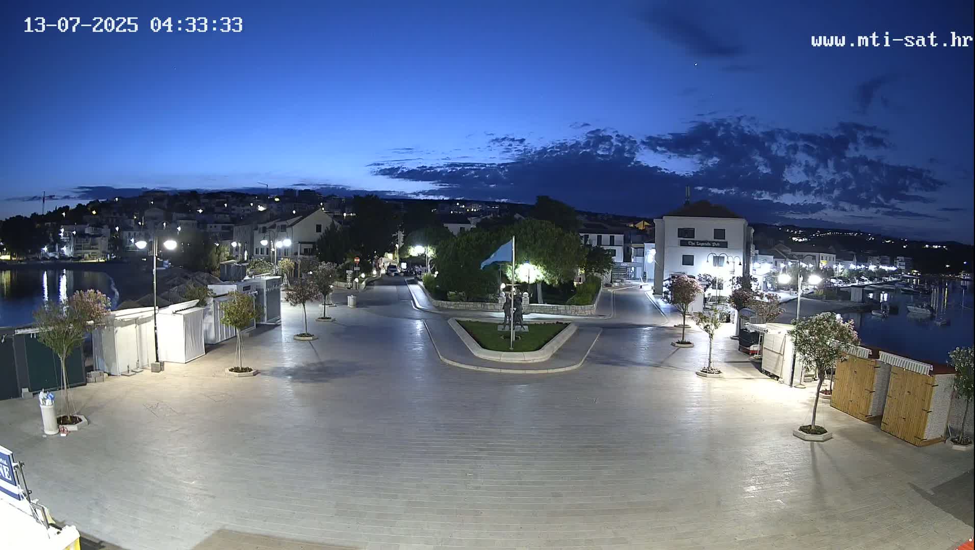 Primošten Town & Adriatic Coast Live Cam - Primosten, Općina Primošten, Šibenik-Knin, Croatia