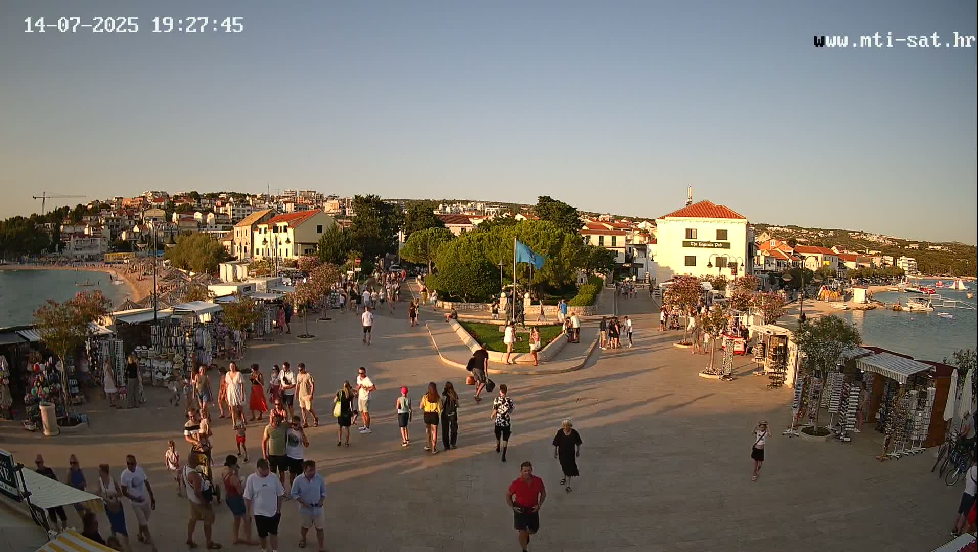 Primošten Town & Adriatic Coast Live Cam - Primosten, Općina Primošten, Šibenik-Knin, Croatia