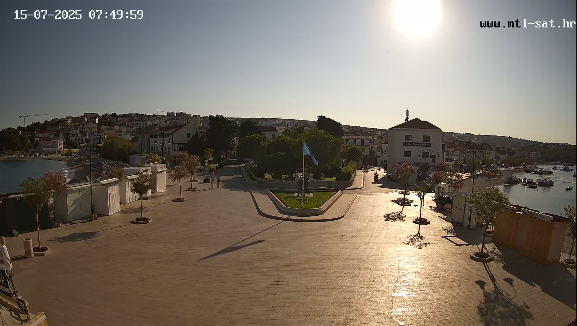 Primošten Town & Adriatic Coast Live Cam - Primosten, Općina Primošten, Šibenik-Knin, Croatia