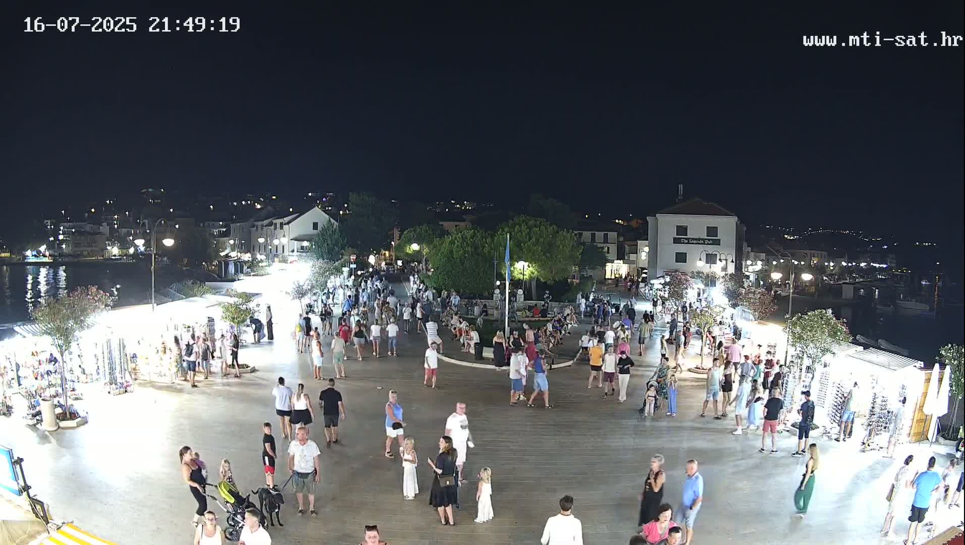 Primošten Town & Adriatic Coast Live Cam - Primosten, Općina Primošten, Šibenik-Knin, Croatia