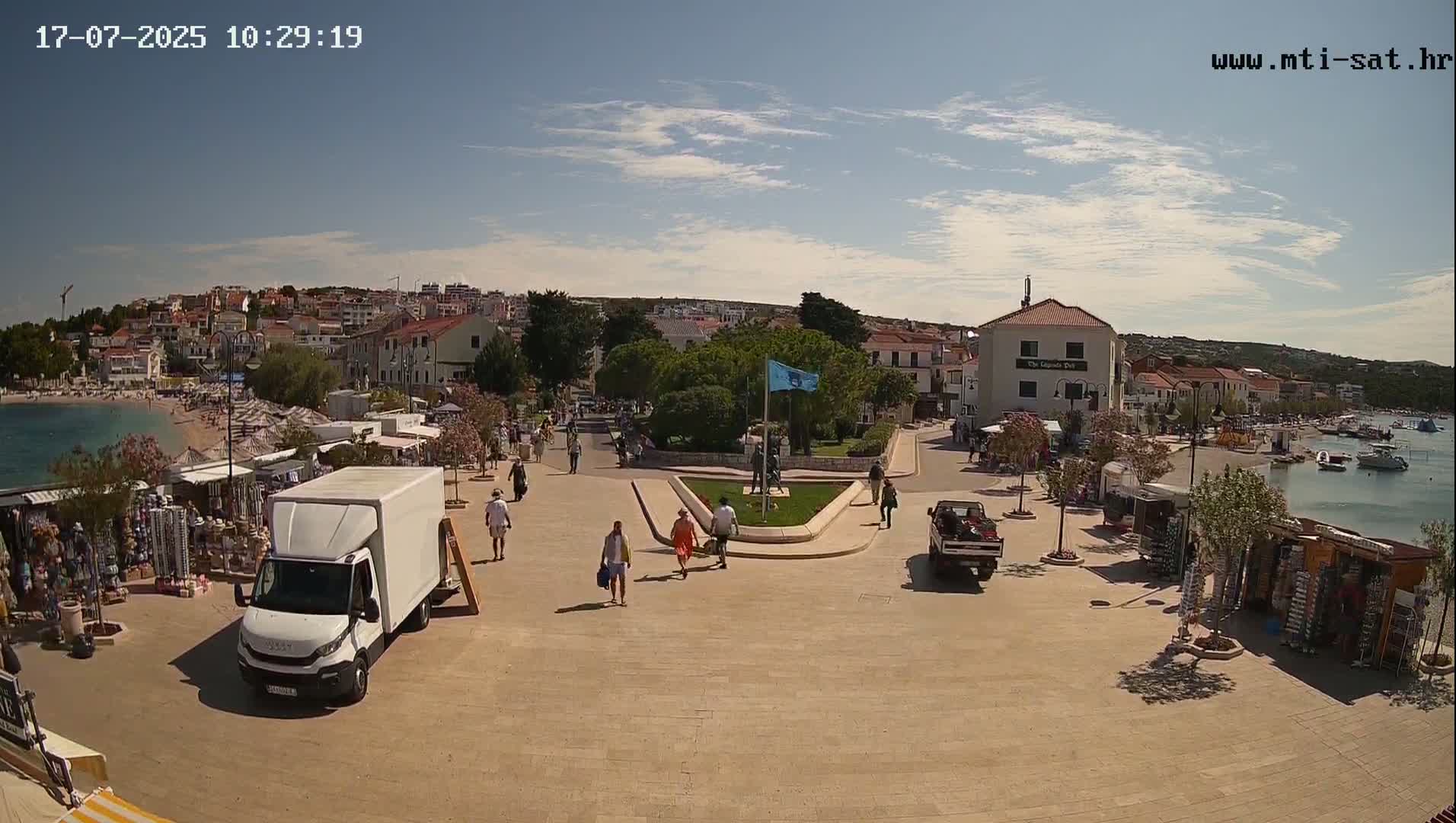 Primošten Town & Adriatic Coast Live Cam - Primosten, Općina Primošten, Šibenik-Knin, Croatia