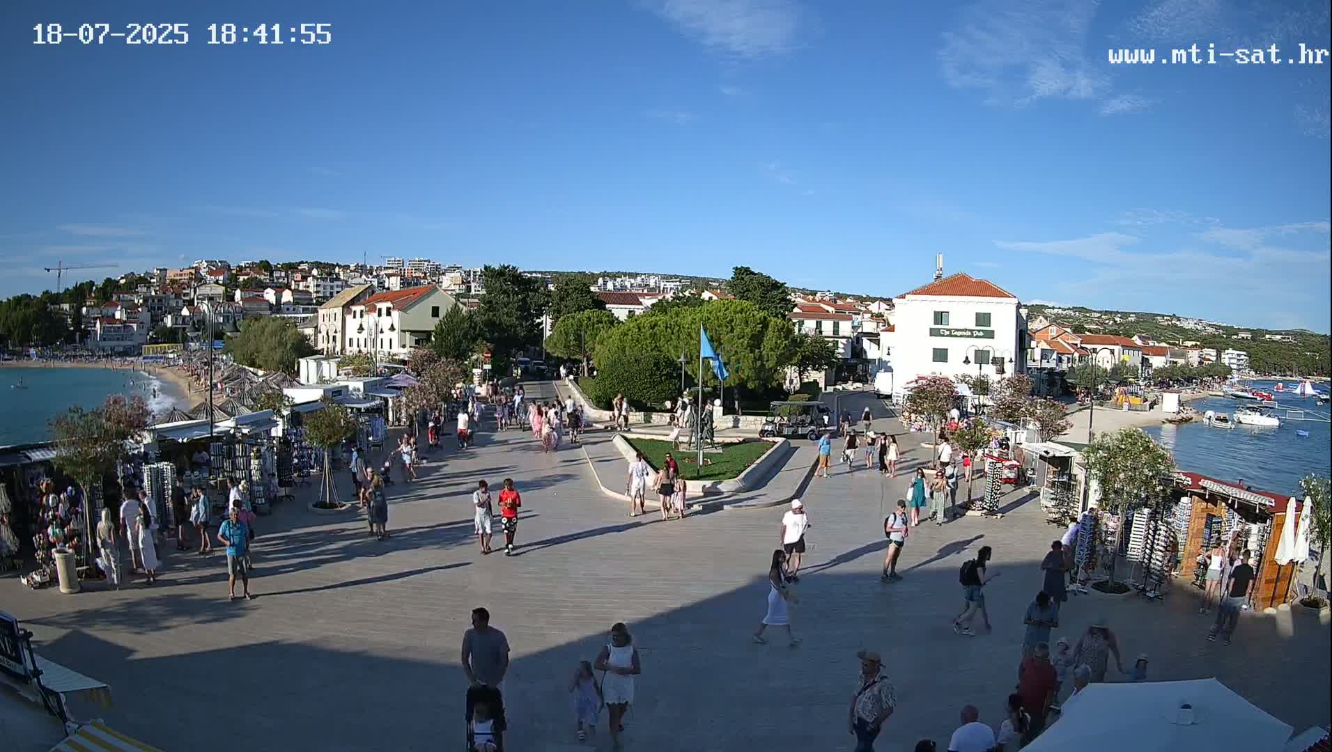 Primošten Town & Adriatic Coast Live Cam - Primosten, Općina Primošten, Šibenik-Knin, Croatia