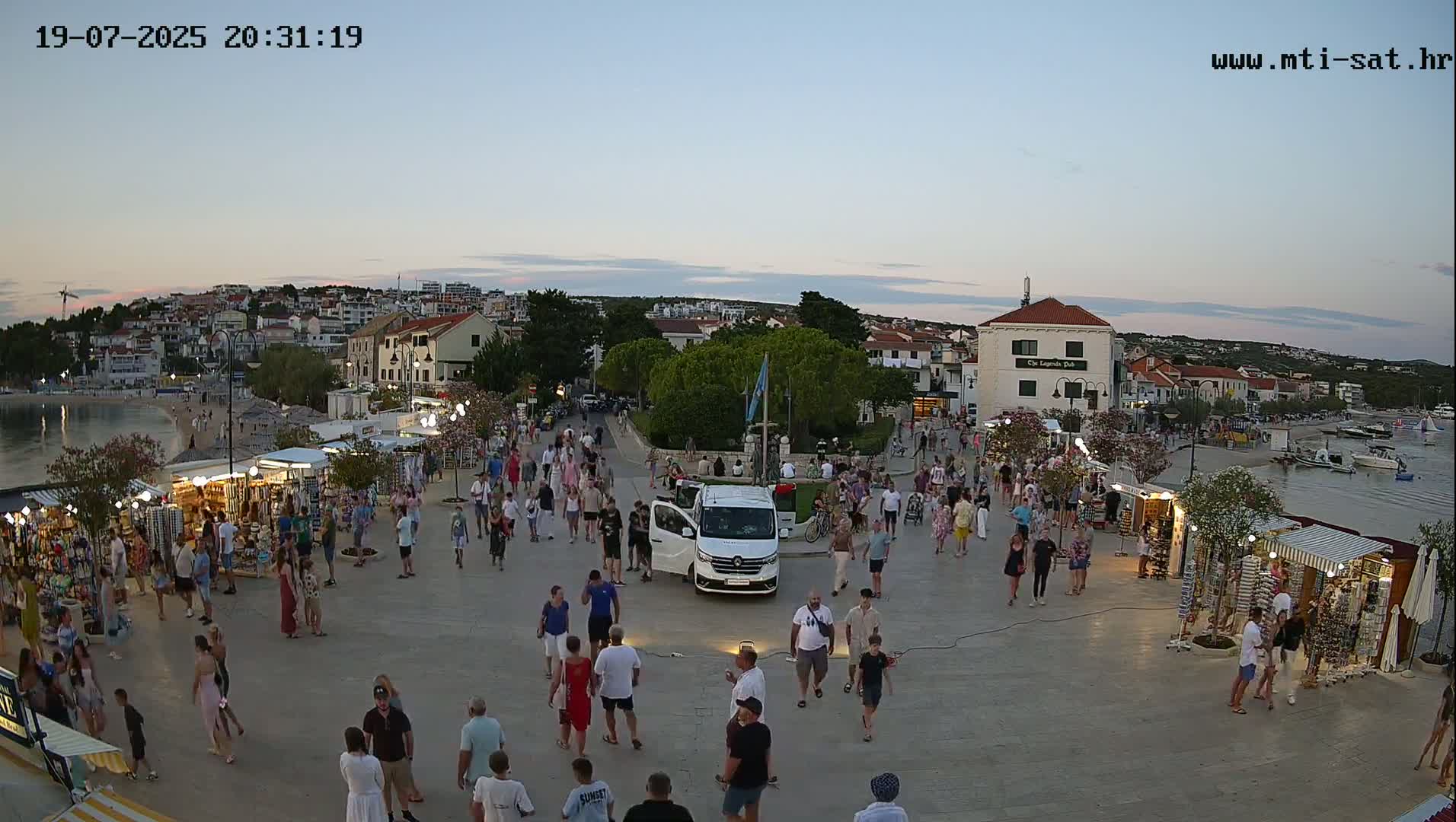 Primošten Town & Adriatic Coast Live Cam - Primosten, Općina Primošten, Šibenik-Knin, Croatia
